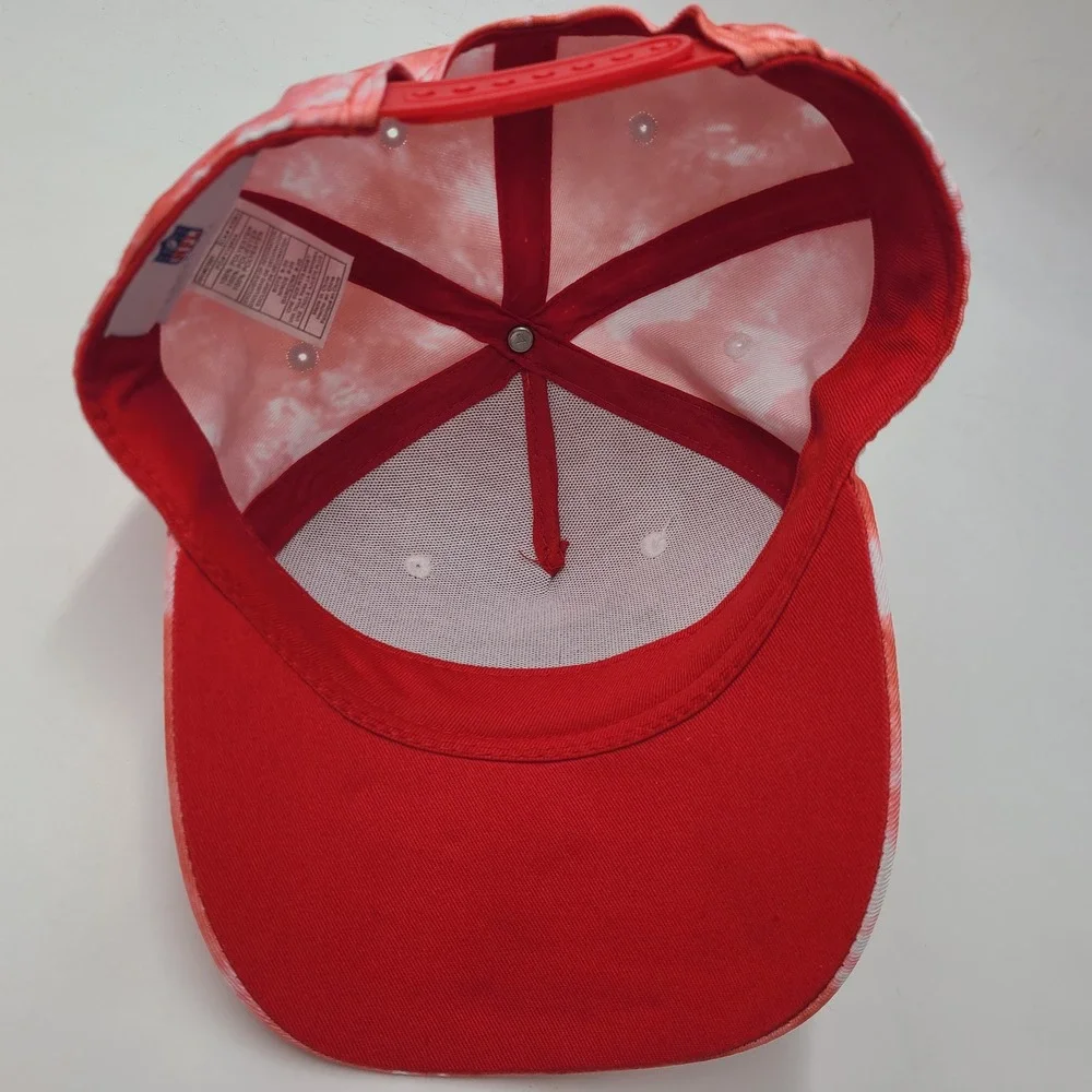Youth Kansas City Chiefs Hat Snapback NFL Team Apparel Red White Tie Dye Boys